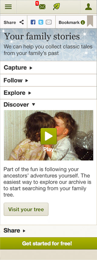 Ancestry family stories
